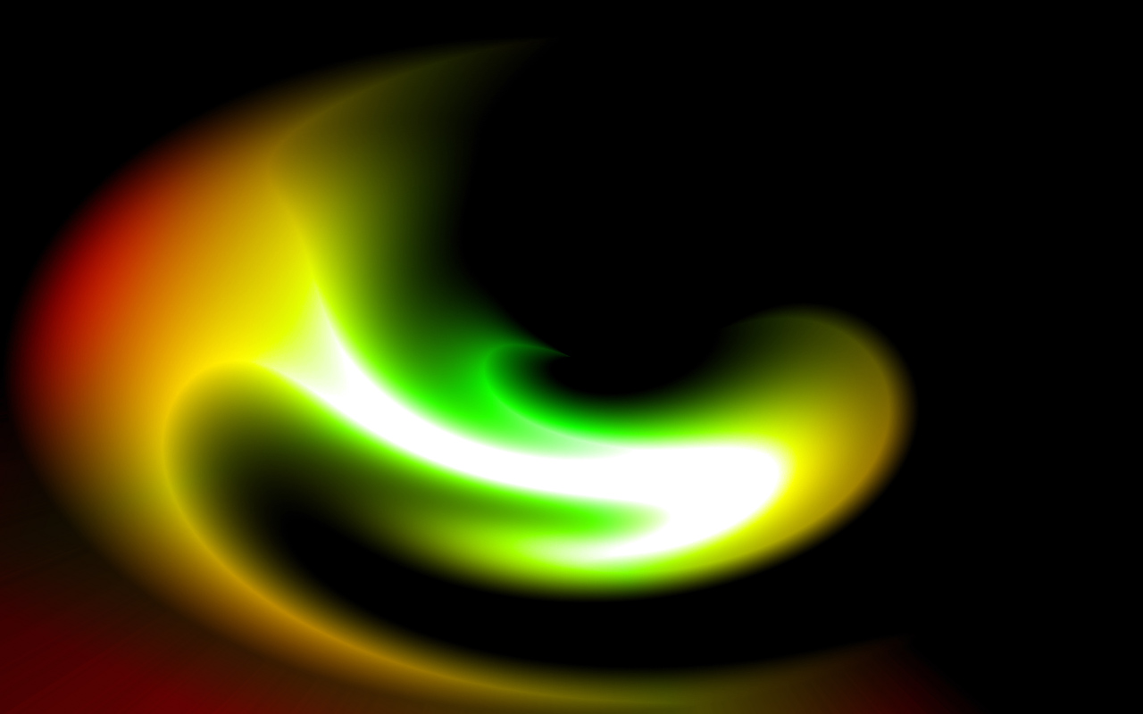 Wallpapers Digital Art Abstract Rve vert, jaune, rouge.