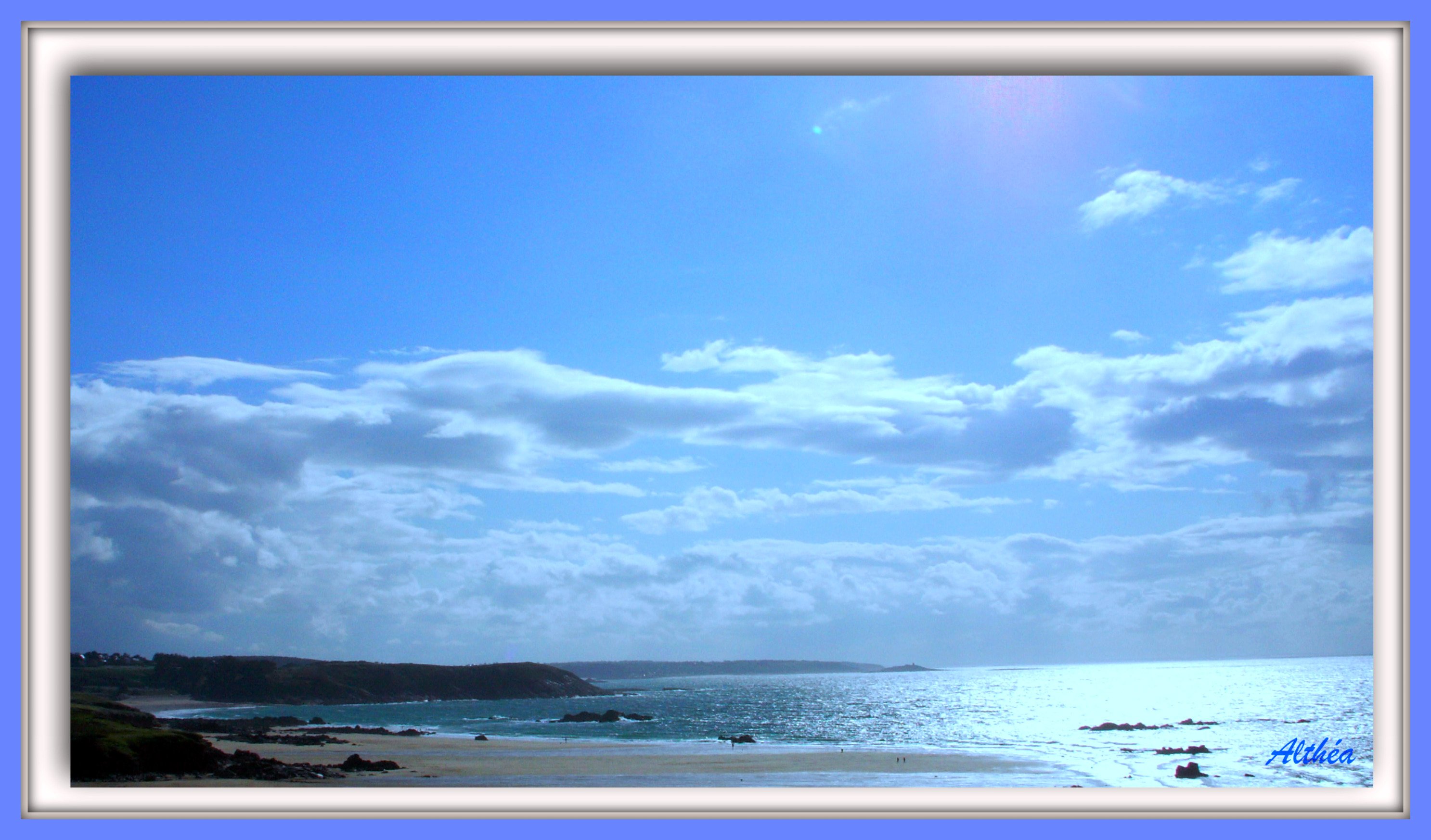 Fonds d'cran Nature Mers - Ocans - Plages dans les tons bleus