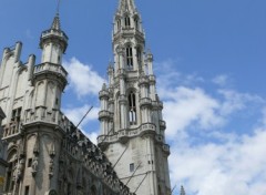 Fonds d'cran Constructions et architecture Le beffroi de la mairie de Bruxelles