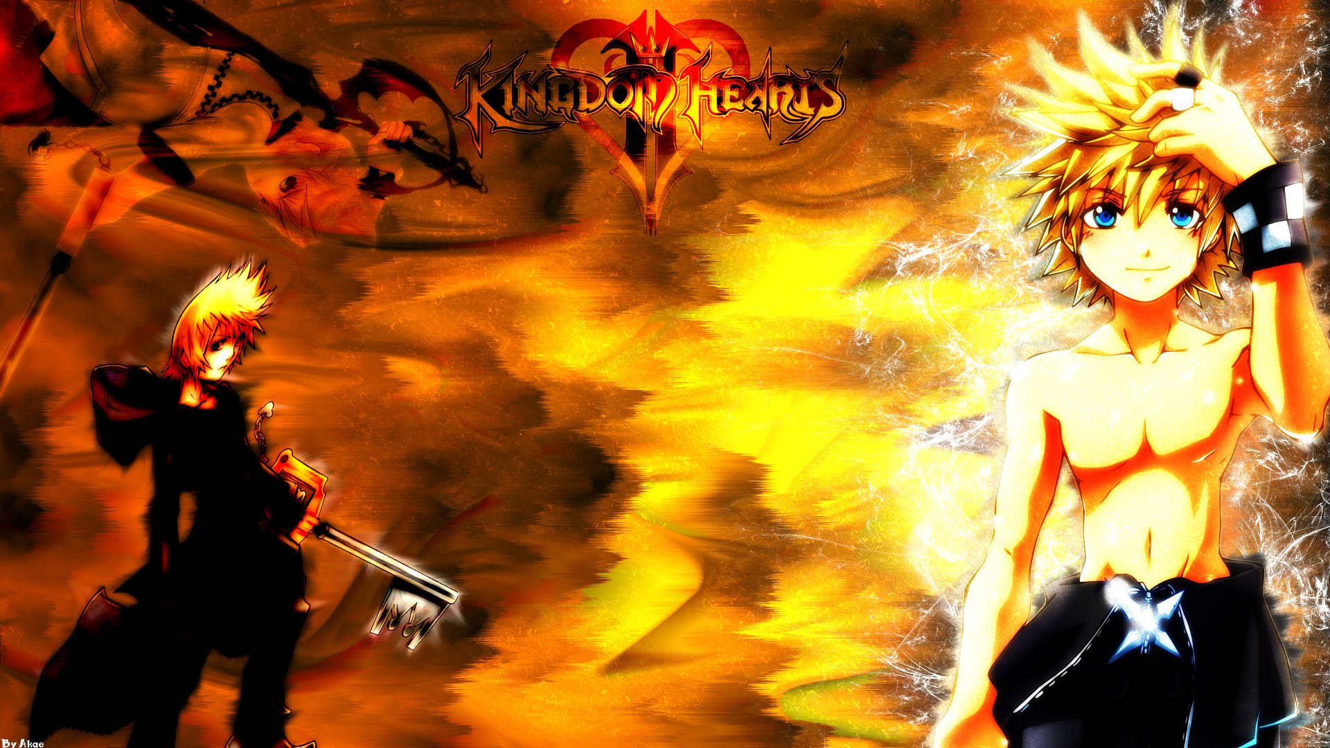 Wallpapers Video Games Kingdom Hearts II Roxas Brazier FullHD