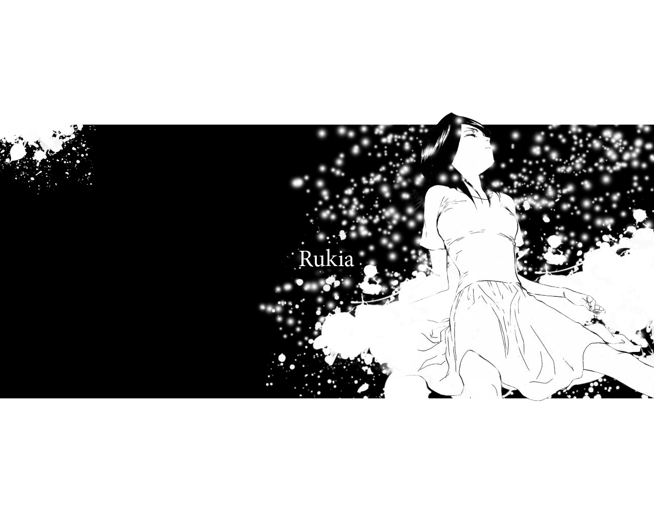 Fonds d'cran Manga Bleach Rukia NB