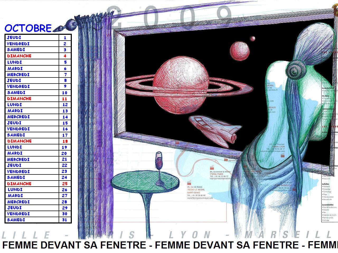 Fonds d'cran Art - Peinture Femmes - Fminit OCTOBRE 2009