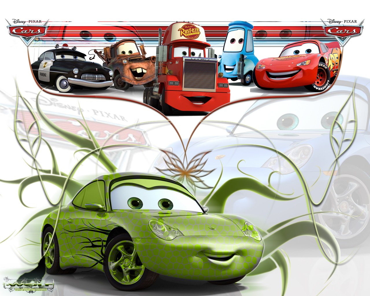 Fonds d'cran Dessins Anims Cars 1 et 2 Cars par WCA