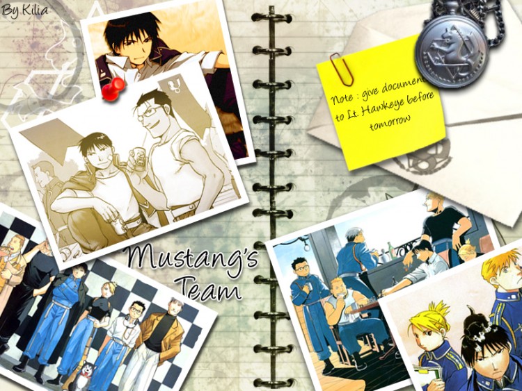 Fonds d'cran Manga Full Metal Alchemist Mustang's Office