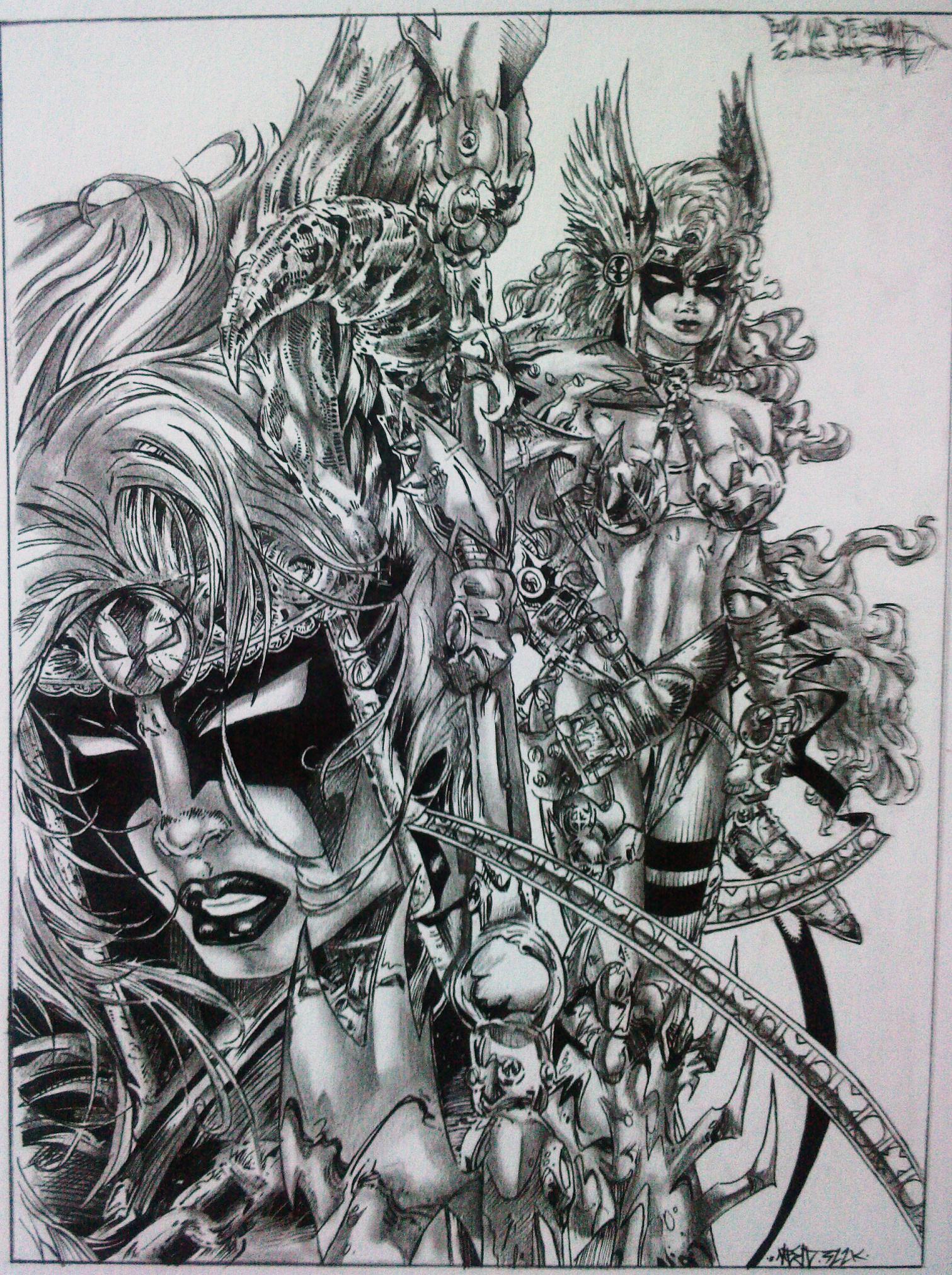 Wallpapers Art - Pencil Comics - Comics angela (spawn)