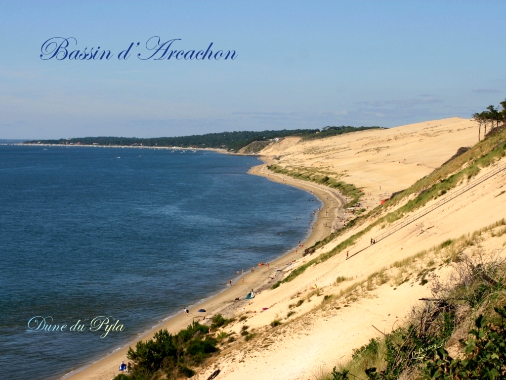 Fonds d'cran Nature Mers - Ocans - Plages Bassin d'Arcachon - Dune du Pyla