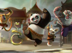 Fonds d'cran Art - Numrique kung fu panda en relief