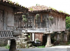 Fonds d'cran Constructions et architecture Vieux greniers asturiens.