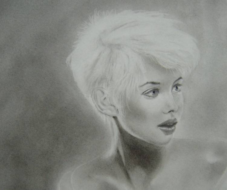 Fonds d'cran Art - Crayon Portraits Blonde