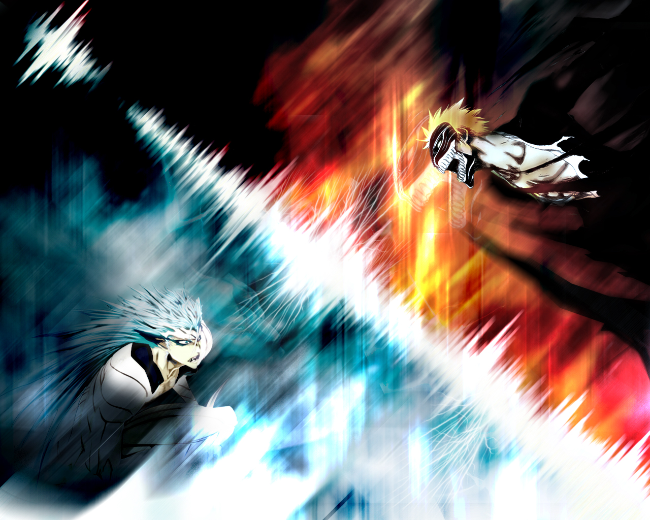 Wallpapers Manga Bleach ichigo vs grimmjow