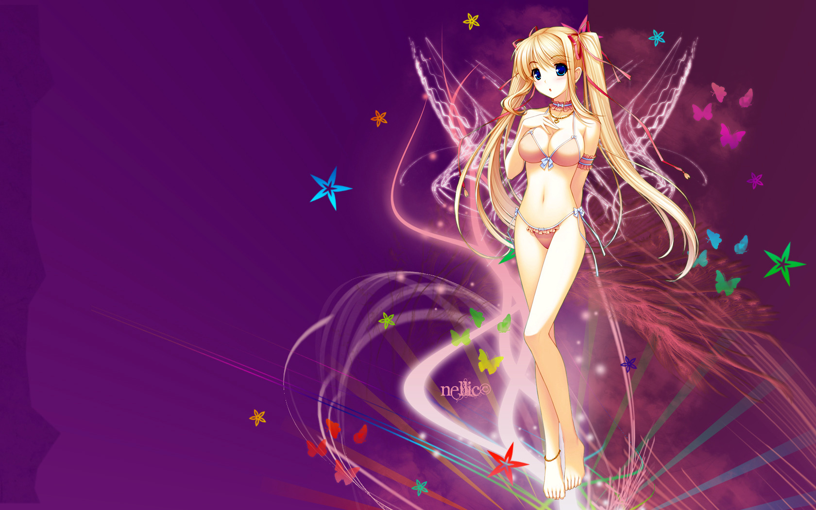 Wallpapers Manga Sexy Ferie violette