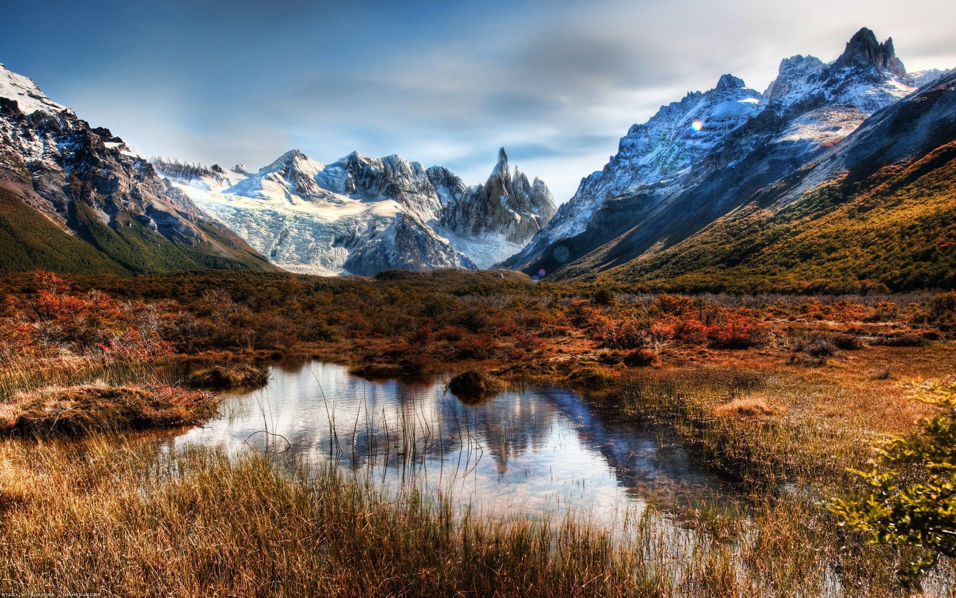 Wallpapers Nature Mountains Sommet, valle et glaciers