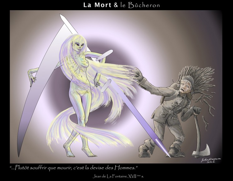 Wallpapers Digital Art Illustrations La mort et le bucheron