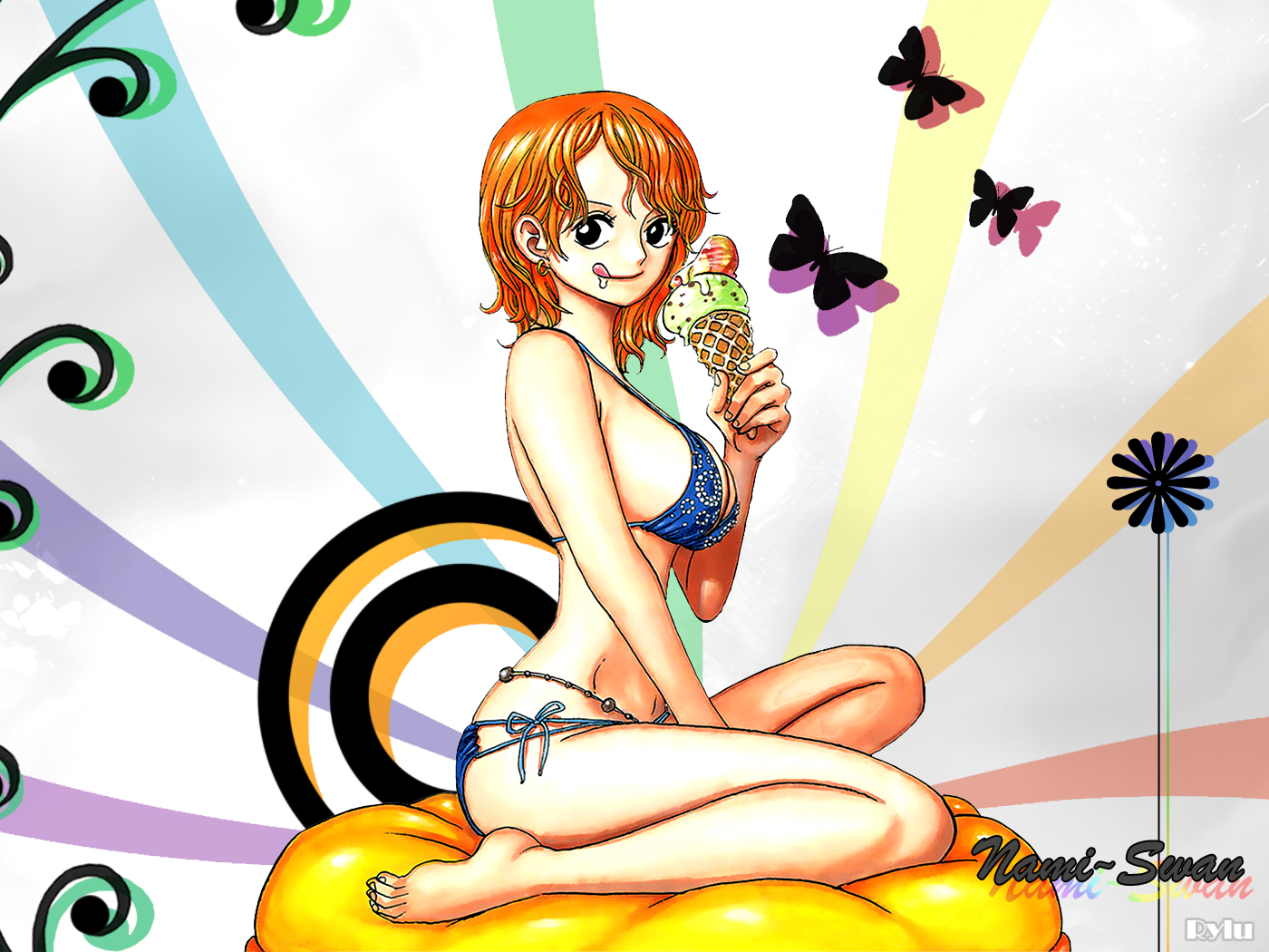 Fonds d'cran Manga One Piece Nami-swaan