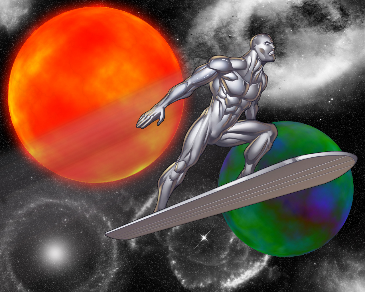 Fonds d'cran Comics et BDs Silver Surfer 