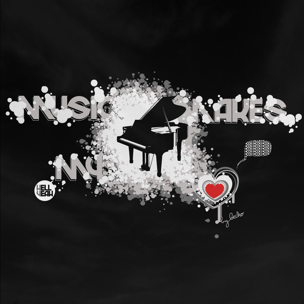 Wallpapers Digital Art Music Music makes my heart beat...