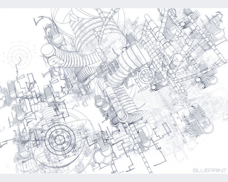 Fonds d'cran Art - Numrique Abstrait BluePrint