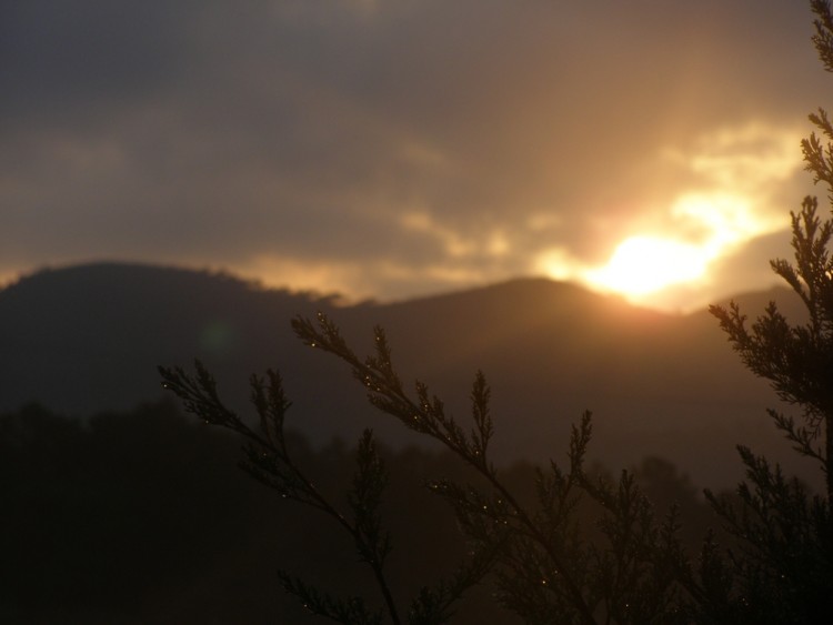 Fonds d'cran Nature Ciel - Nuages Coucher de soleil