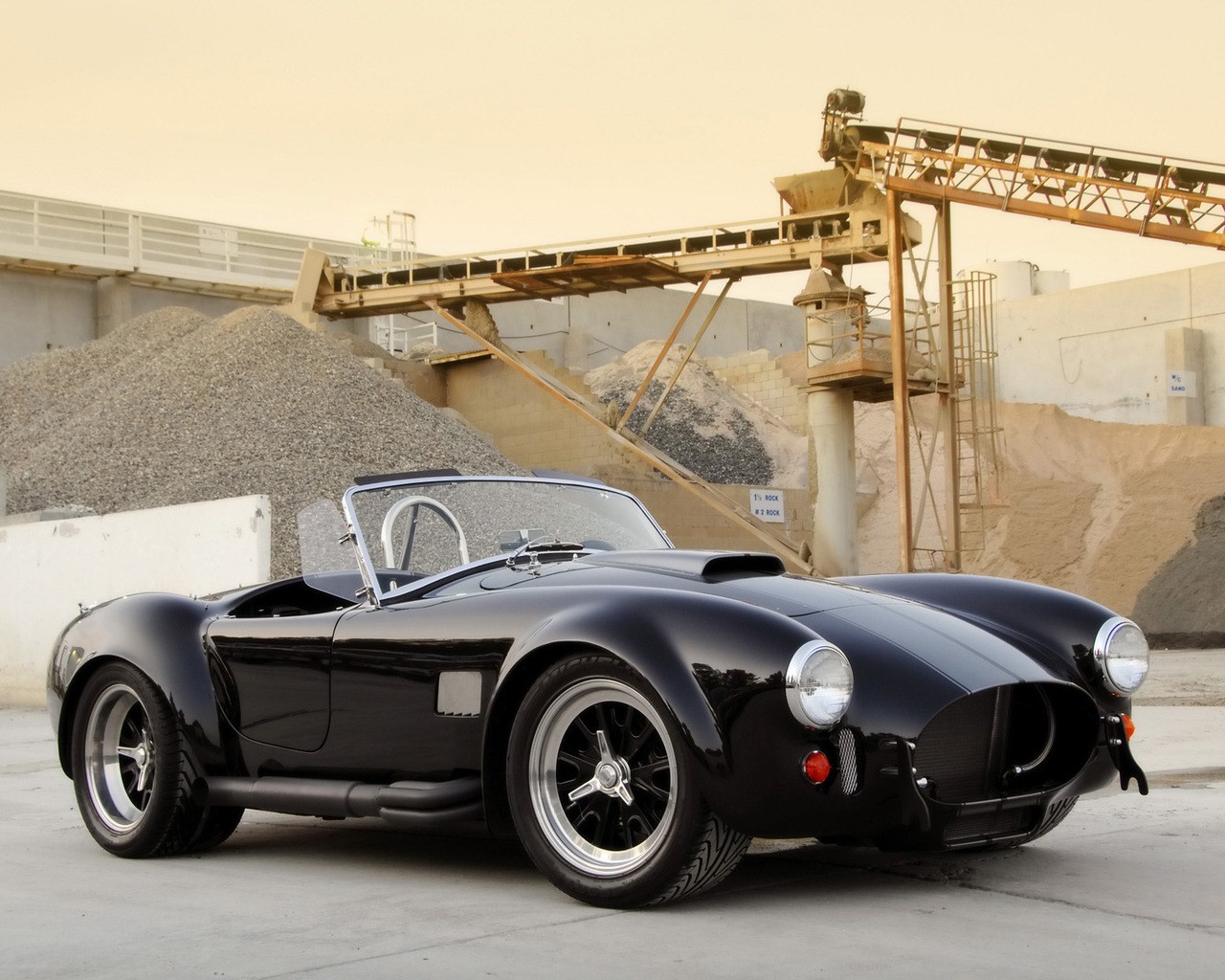 Fonds d'cran Voitures Shelby AC Cobra black