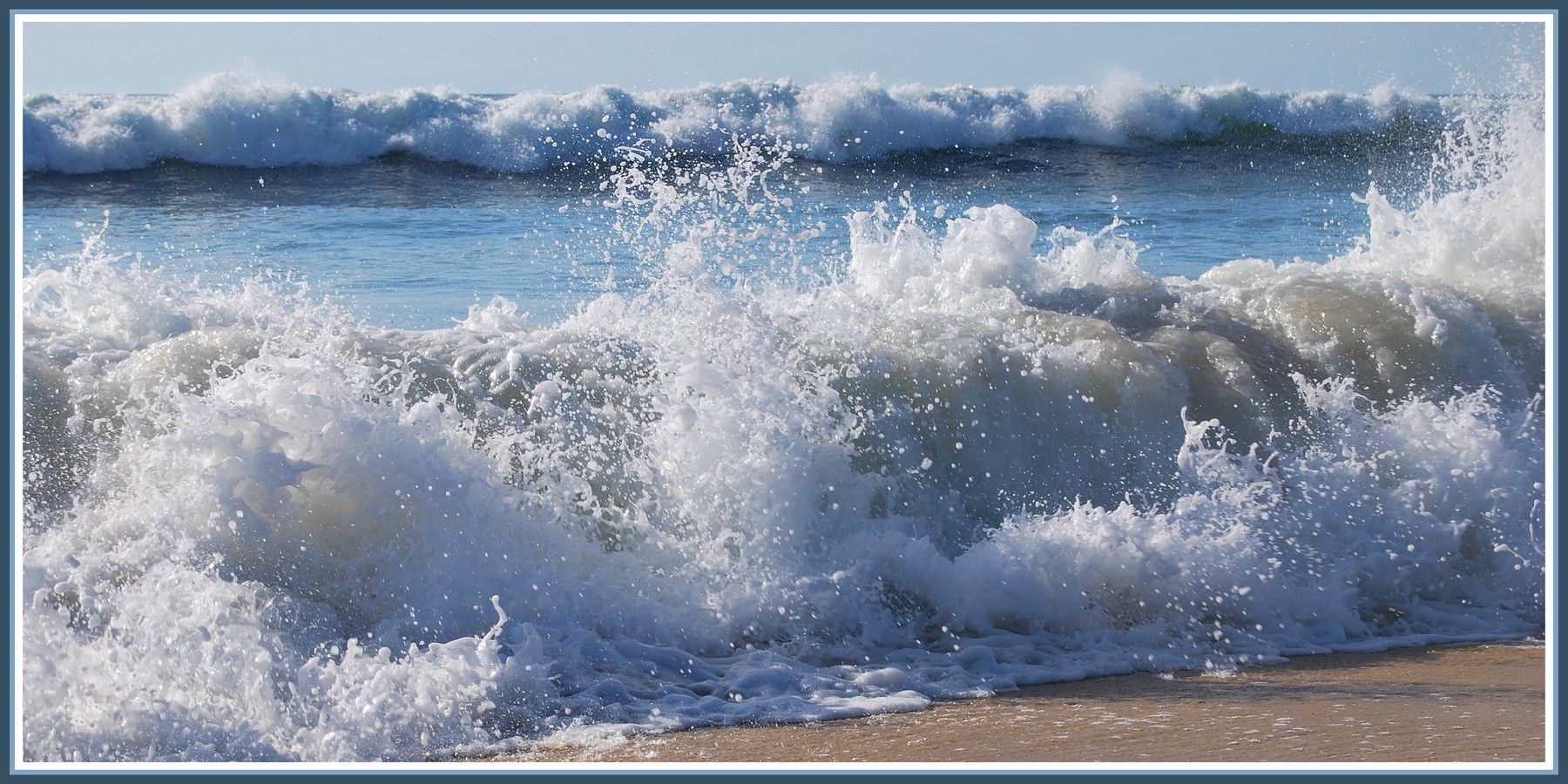 Fonds d'cran Nature Mers - Ocans - Plages Vague