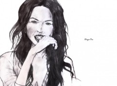 Wallpapers Art - Painting Megan Fox