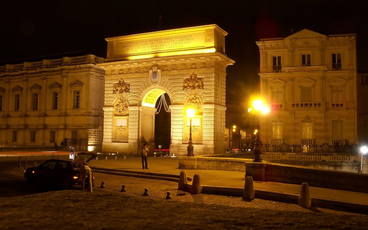 Wallpapers Trips : Europ France > Languedoc-Roussillon L'arc de triomphe de Montpellier (34)