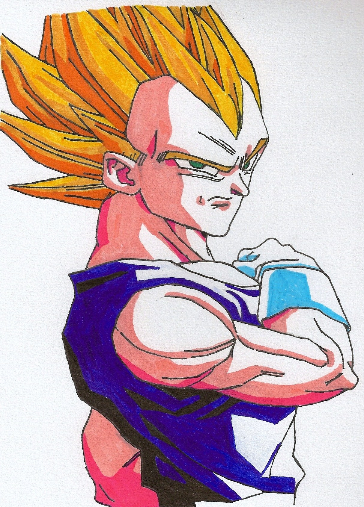 Wallpapers Art - Pencil Manga - Dragon Ball Z vegeta