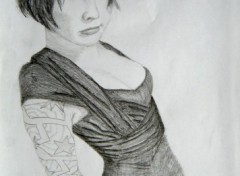 Wallpapers Art - Pencil Akemi - suicide girl