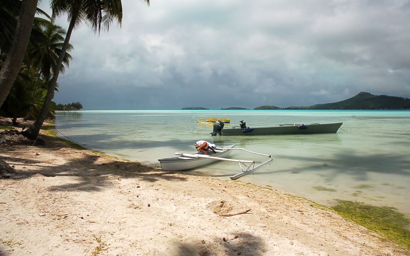 Fonds d'cran Nature Iles Paradisiaques Dpart de pche