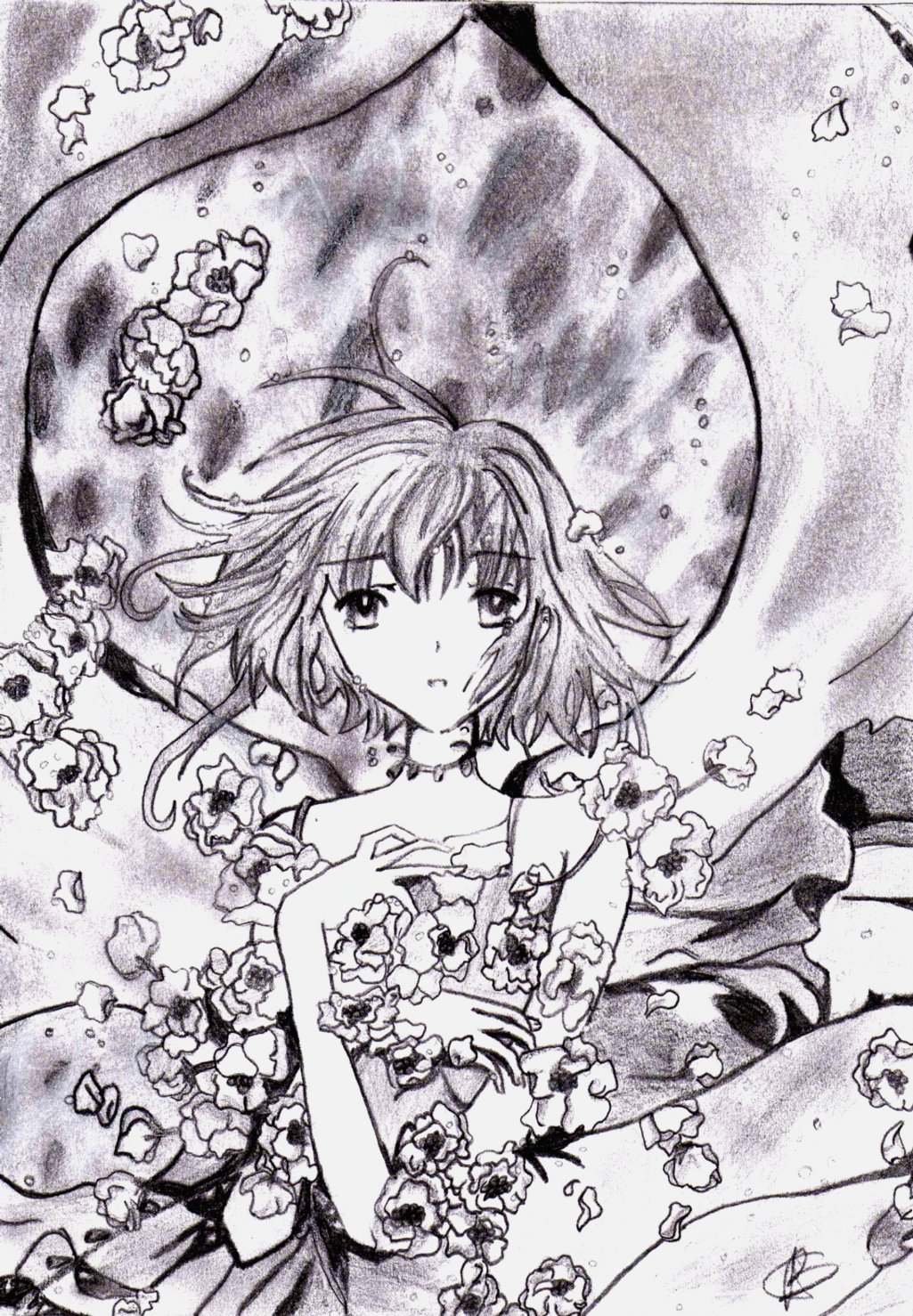 Wallpapers Art - Pencil Manga - Tsubasa chronicle Sakura