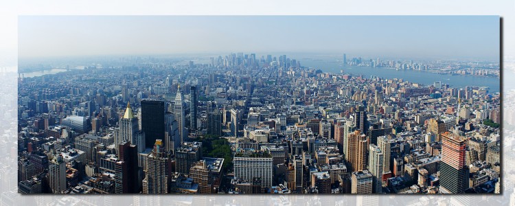 Fonds d'cran Constructions et architecture Grattes-ciel et Immeubles Ny, Financial District from Empire State Building