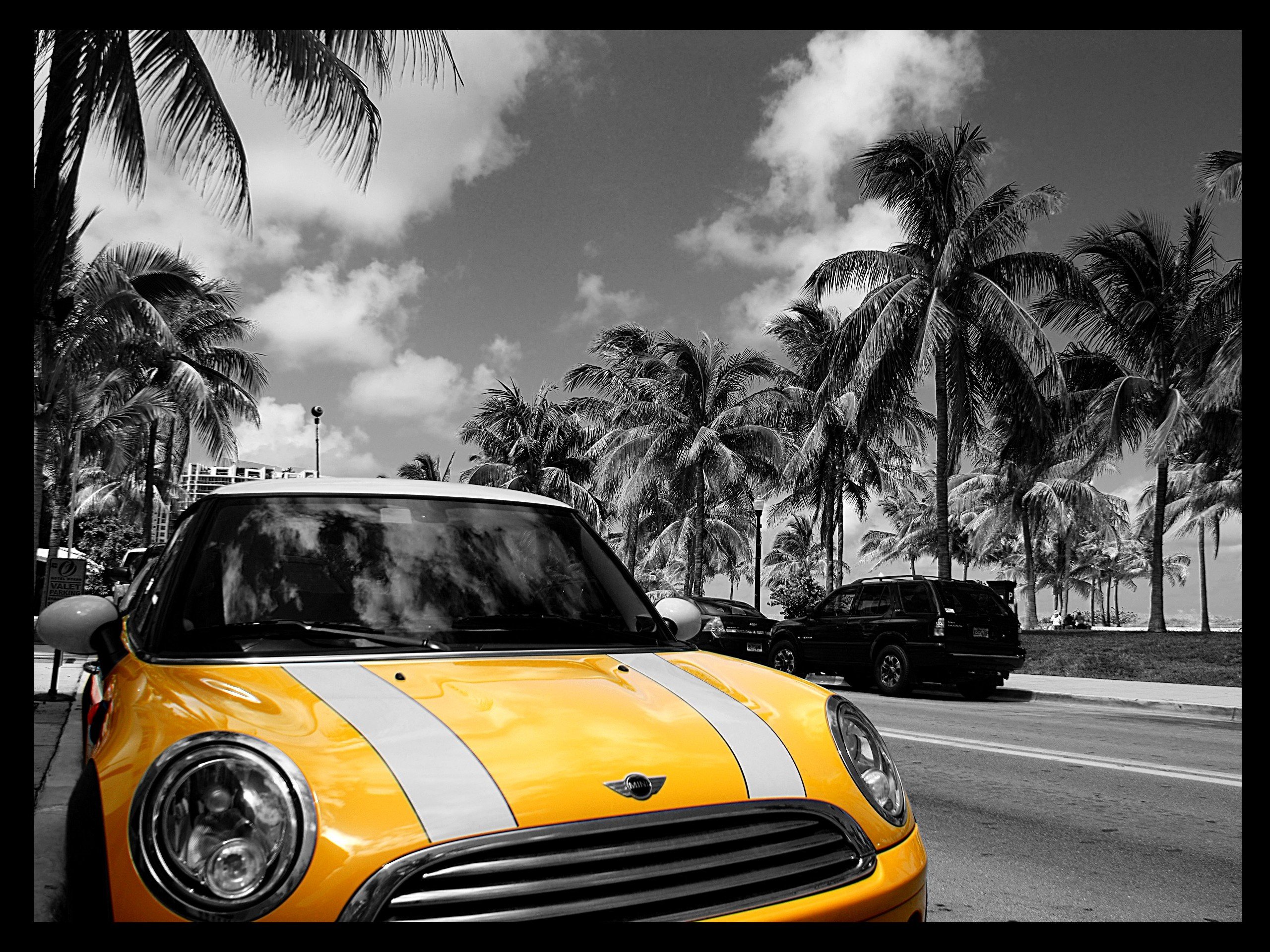 Fonds d'cran Voitures Mini Mini on Miami Beach front drive