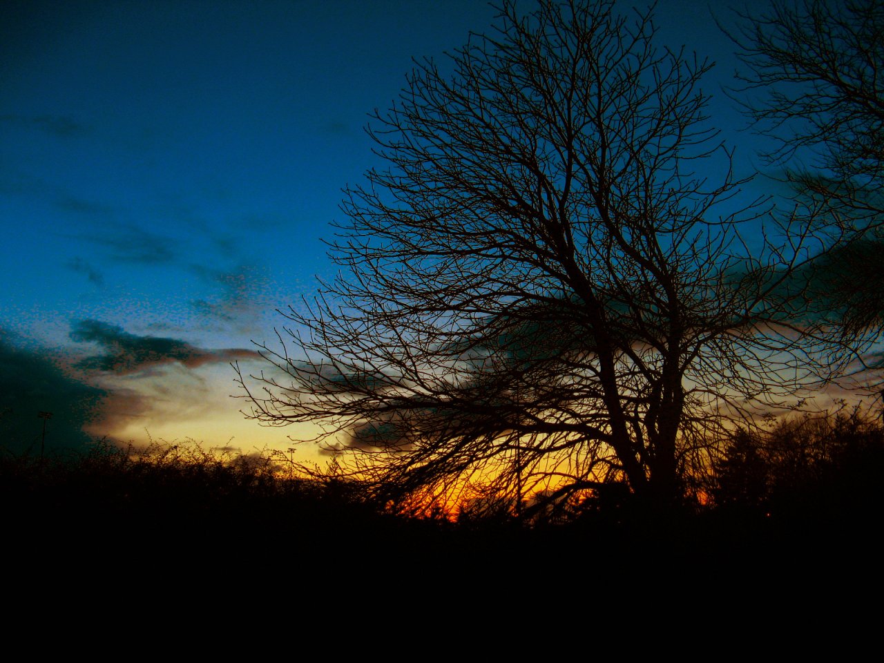 Fonds d'cran Nature Couchers et levers de Soleil Silhouette