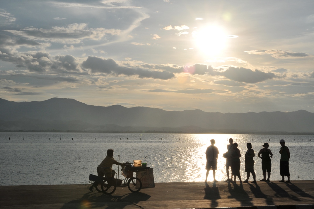 Fonds d'cran Nature Lacs - Etangs Coucher de soleil