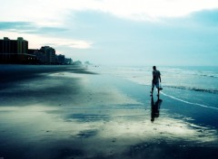 Fonds d'cran Nature La plage, l'ocan et l'homme ...