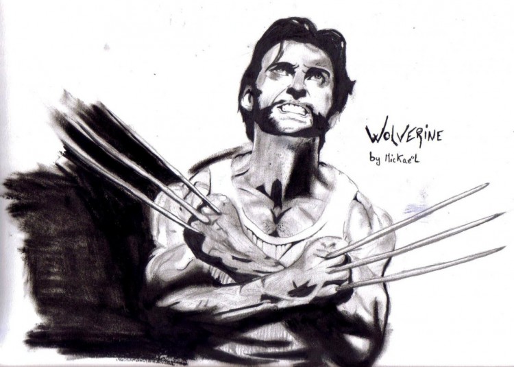 Fonds d'cran Art - Crayon Cinma - Sries TV wolverine