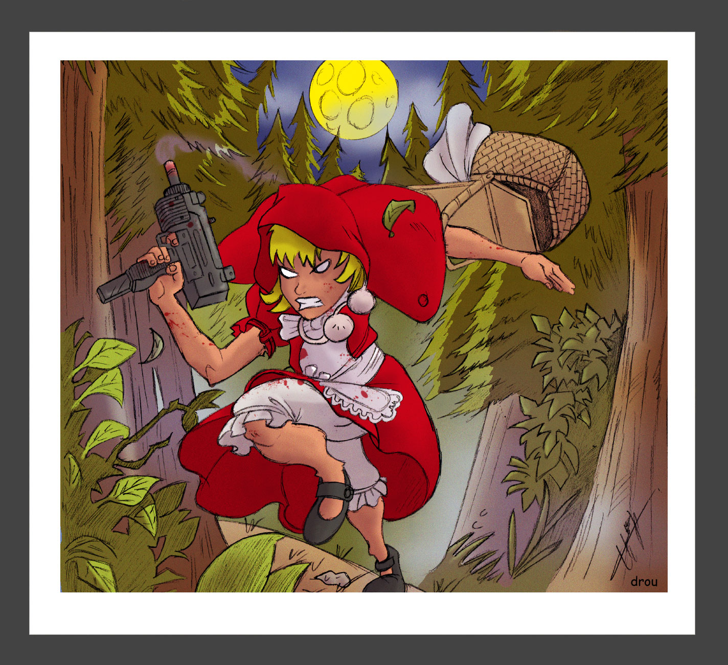 Fonds d'cran Art - Crayon Fantasy - Illustrations le petit chaperon rouge !!