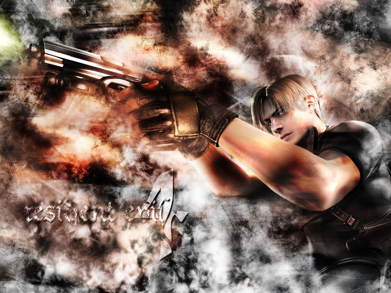 Fonds d'cran Jeux Vido Resident Evil 4 Leon Scott.Kennedy