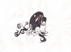 Wallpapers Art - Pencil geisha