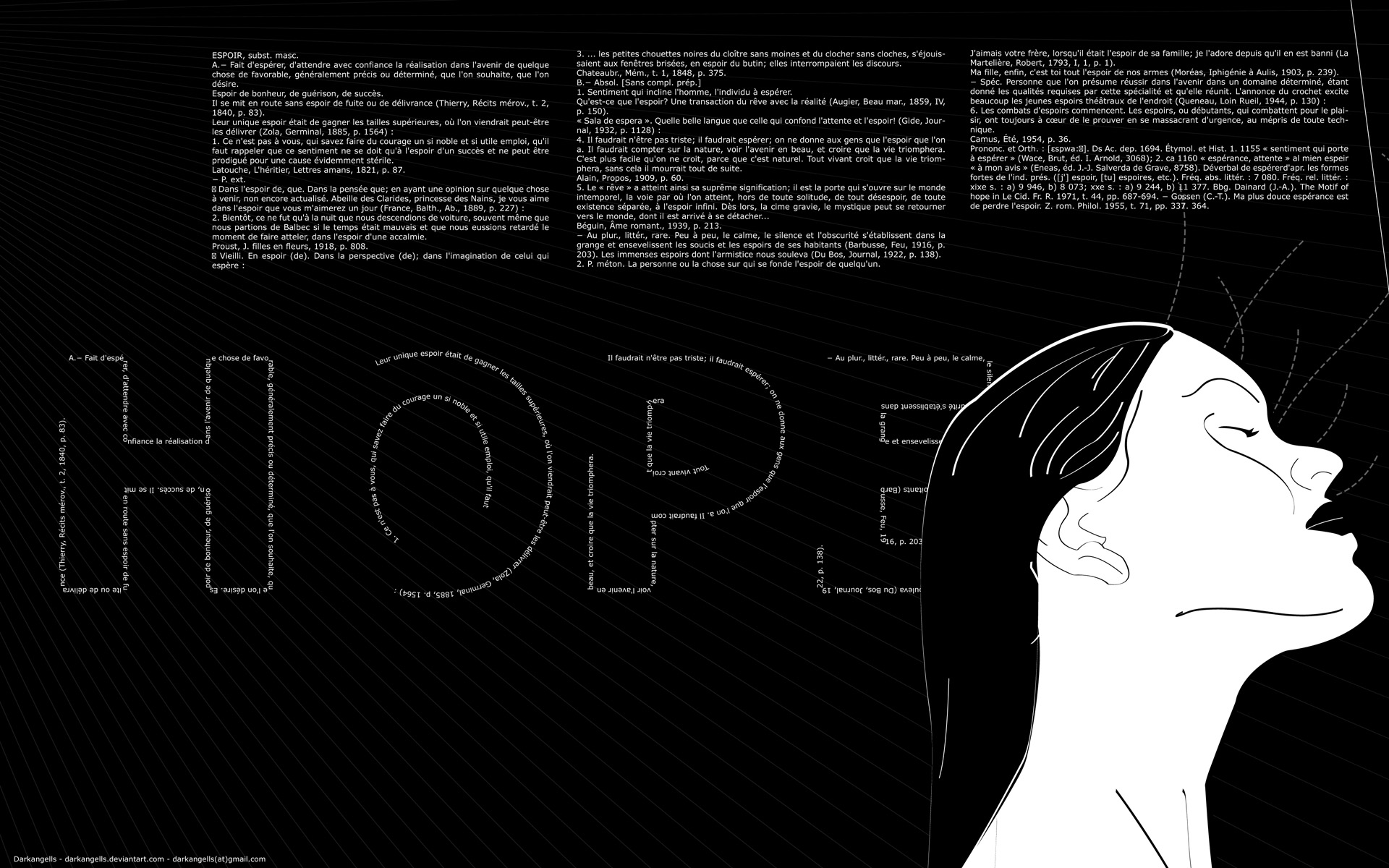 Wallpapers Digital Art Messages Hope B&N