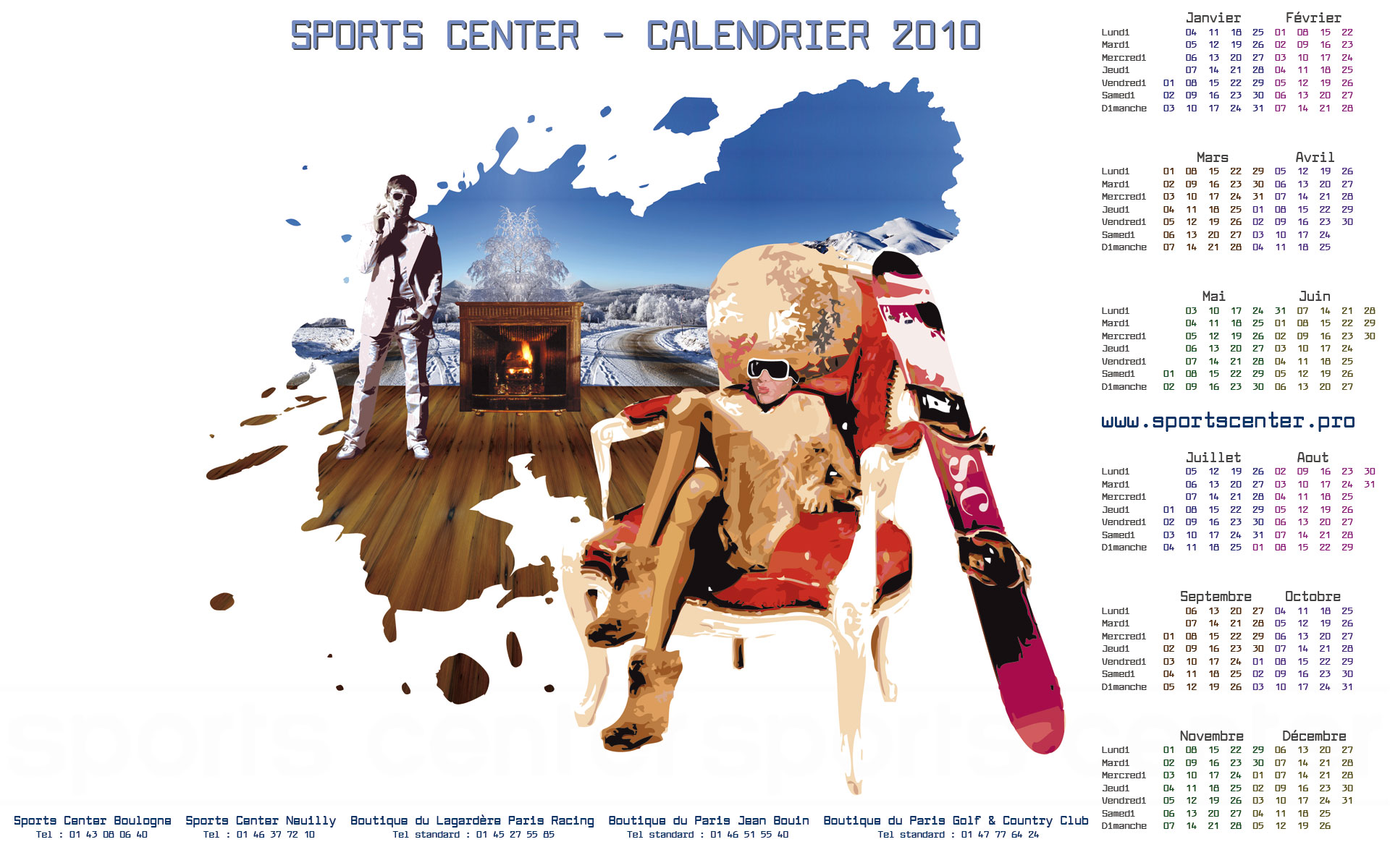 Wallpapers Brands - Advertising Miscellaneous Calendrier 2010