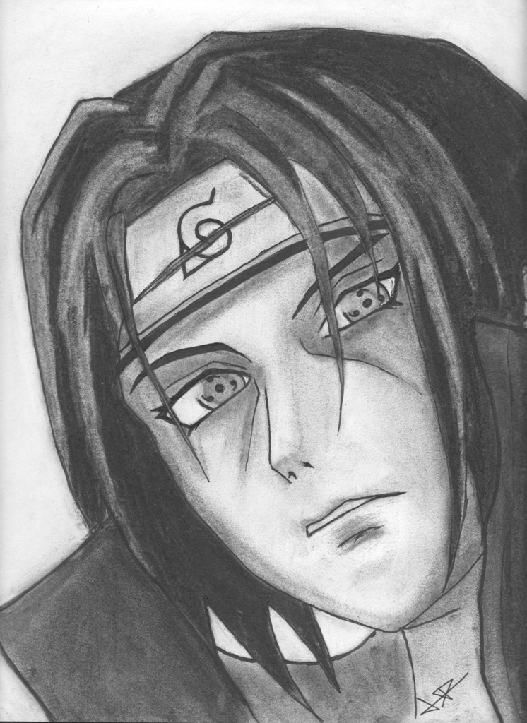 Wallpapers Art - Pencil Manga - Naruto Itachi Uchiha