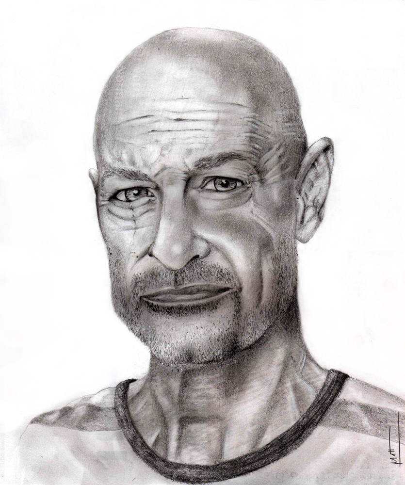 Fonds d'cran Art - Crayon Cinma - Sries TV John Locke - LOST