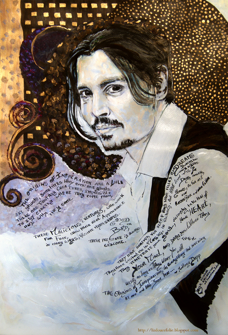 Fonds d'cran Art - Peinture Portraits - Visages Johnny Depp #01