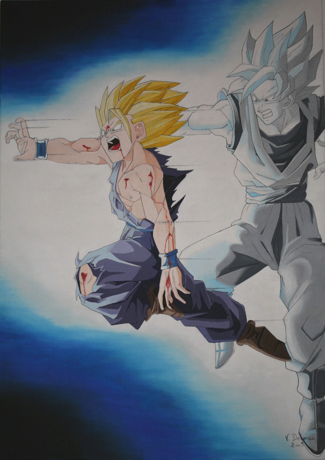 Fonds d'cran Art - Peinture Manga sangoku et sangohan