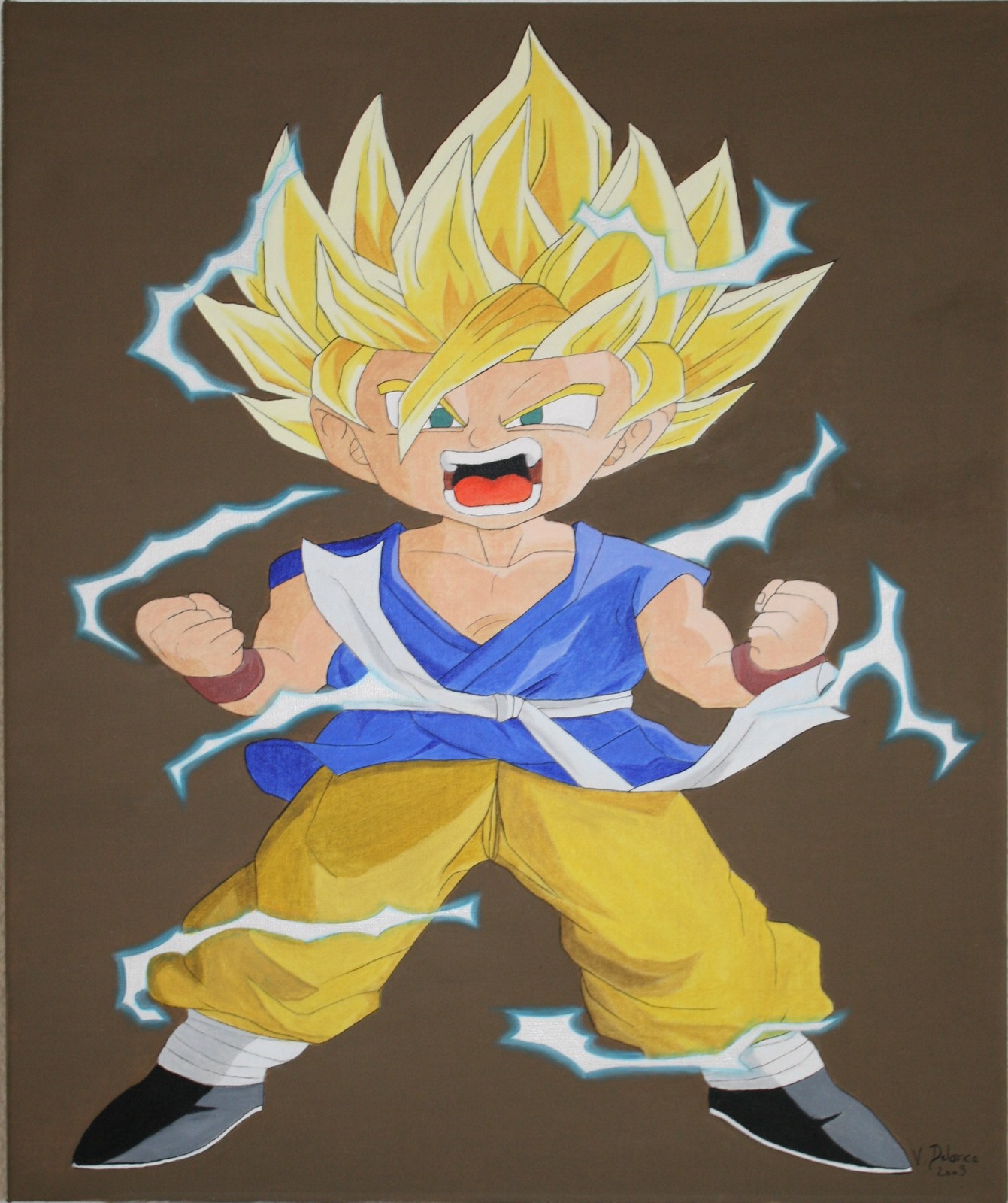 Wallpapers Art - Painting Manga goku enfant