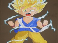 Fonds d'cran Art - Peinture goku enfant