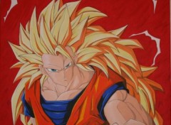 Wallpapers Art - Painting sangoku super sayan 3