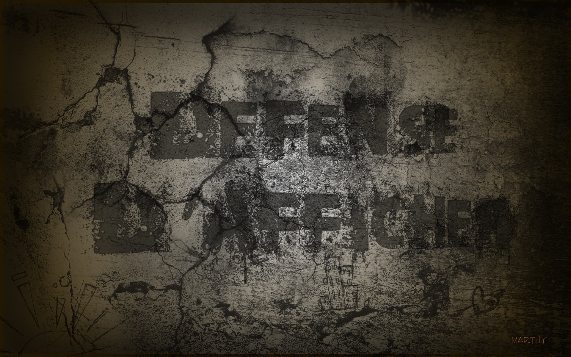 Wallpapers Digital Art Graffitis - Typography Dfense d\