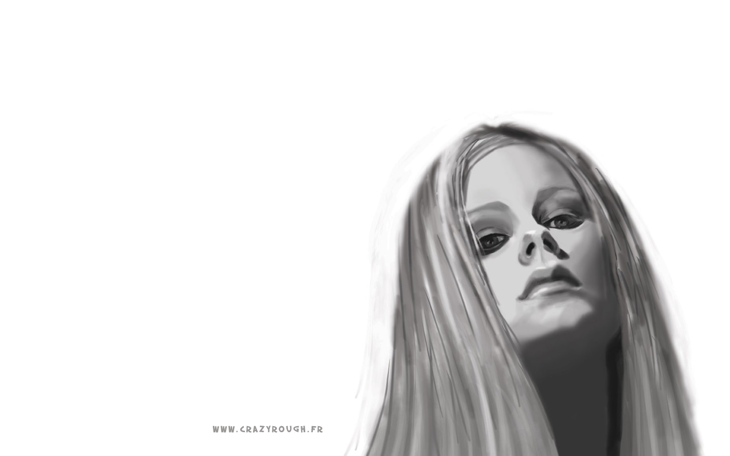 Fonds d'cran Art - Numrique Portraits Avril Lavigne (dessin)